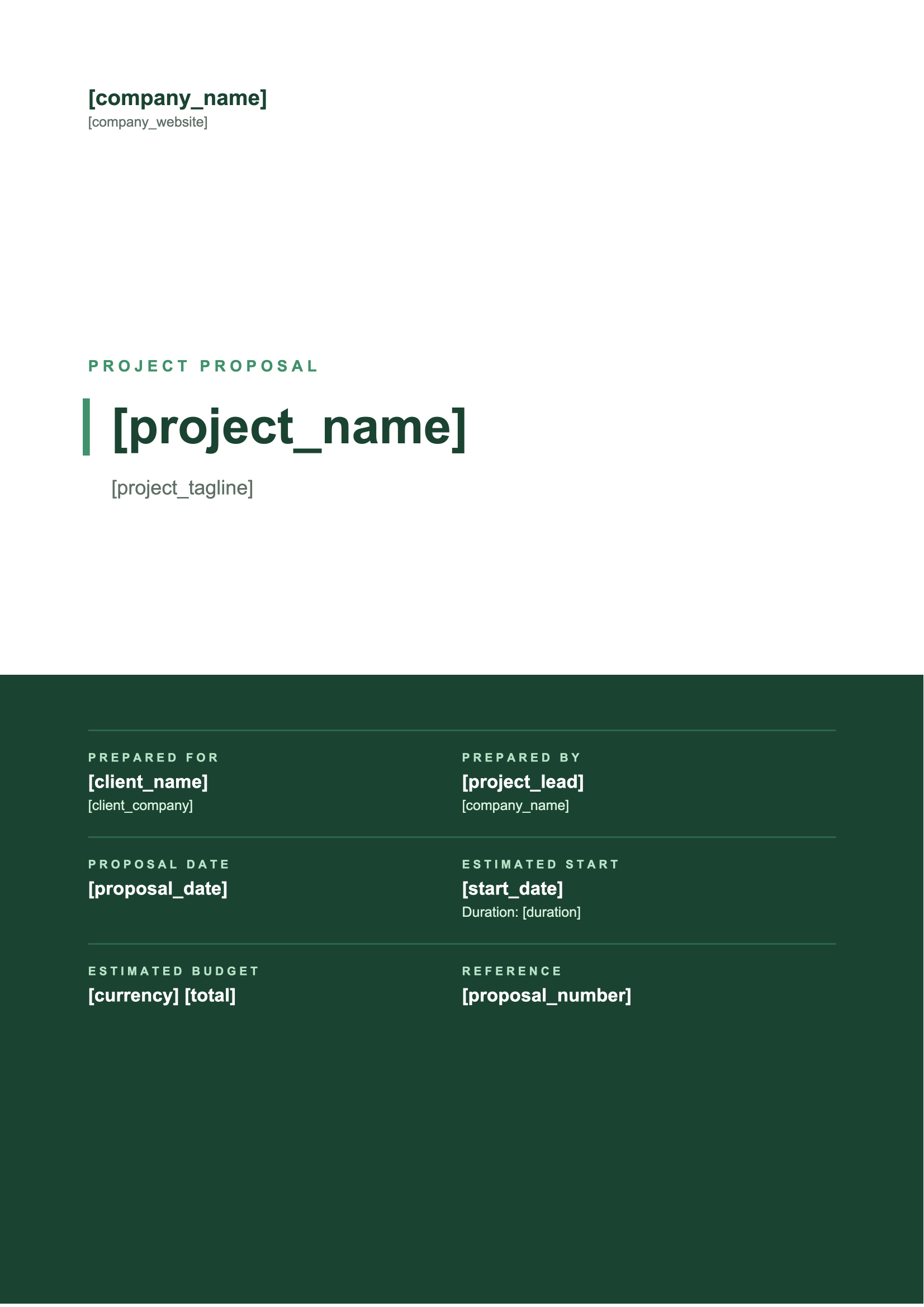 Project Proposal Template